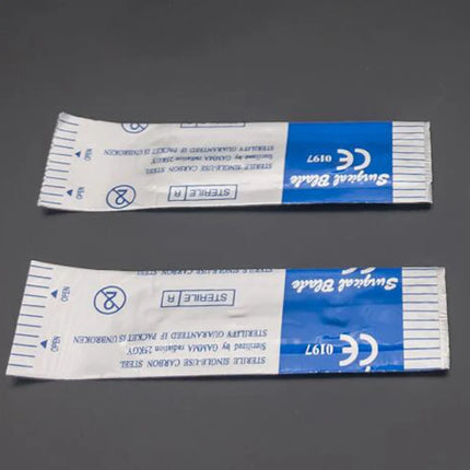 100pcs Sterile Medical Surgical Blades #10/11/21 for Eyebrow,Dental,Dissection,LAB, Animal Grooming,PCB Repair