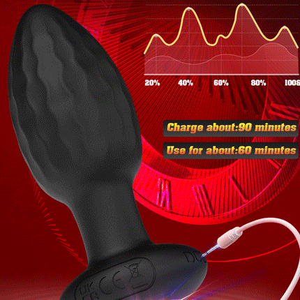 Anal Plug Vibrator Gay Massager Anal Toy Butt Plug Stimulator Masturbation Tools Penetration Anal Vagina Vibrator Men Women 18