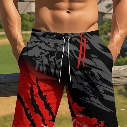 2026 New Fashion Summer Men's Shorts Personalized 3D Print Geometric Beach Style Streetwear Casual Hawaiian Vacation Y2k Shorts