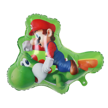Cartoon Super Mary Balloon Set Mario Luigi Game Themed Birthday Party Decoration  Peach Princess Aluminum Film Balloon Kids Gift