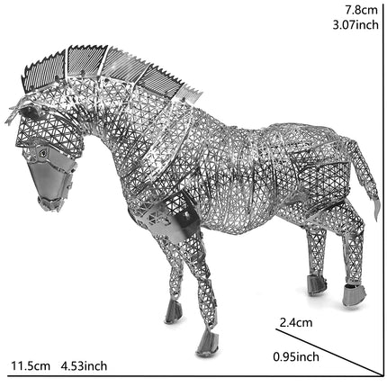 3D Metal Puzzle Model Kits DIY Laser Cut Jigsaw Toy for Children Educational Building Crafts