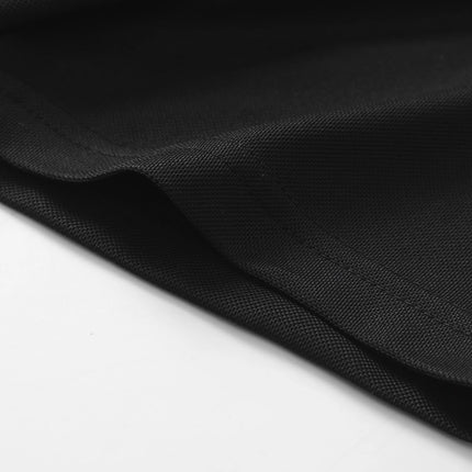 1-piece set of men's plus size summer ultra-thin breathable solid color lapel short sleeved polo shirt, polo shirt. Hand knitted