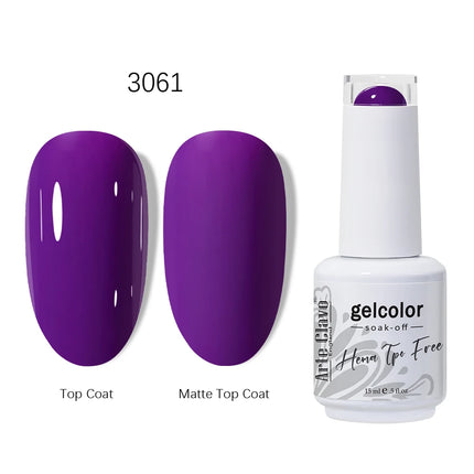 Arte Clavo HEMA TPO FREE Gel Nail Polish 15ML Long Lasting For Manicure Semi Permanent Nail Art UV LED Gel Varnish Nail Supplies