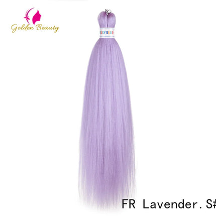 26"Corlorful Selling Jumbo Easy Braiding Hair Ombre Rainbow Braiding Cosplay Hair Synthetic Pre Stretched Hair Braids wigs