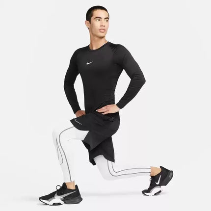 Nike Official 2023 New Men's Logo Print Crew Neck Long-Sleeve T-Shirt FB7920-010
