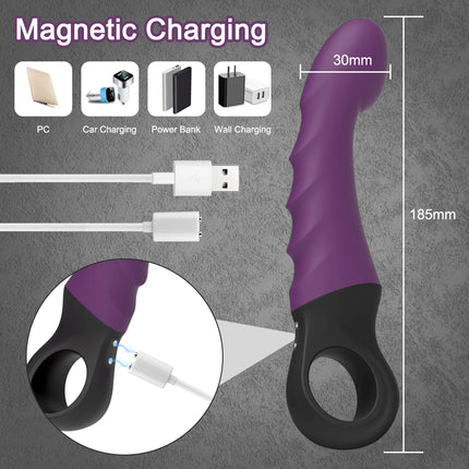 10 Vibrations Realistic Vibrator for Women Female G Spot Dildo Sex Toys Silicone Dildos Finger Vibrators Adult Products 18+