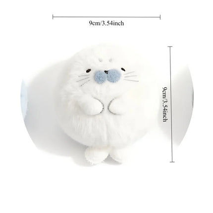 Cute 3D Night Light Sea Lion Seal Keychain Charm Pack Accessories Fish shaped Keychain Pendant Couple Friend Gift