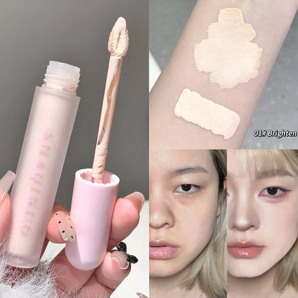 3 Colors Liquid Foundation Concealer Cream Full Covers Brightening Facial & Eye Liquid Concealer Waterproof Oil-control Make Up