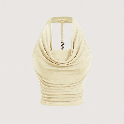 New niche elegant and comfortable halterneck women's vest