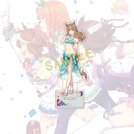 Anime Umamusume 15CM Acrylic Standee Character Special Kitasan Cute Model Decorative Desk Item Gift for Fans Keychain
