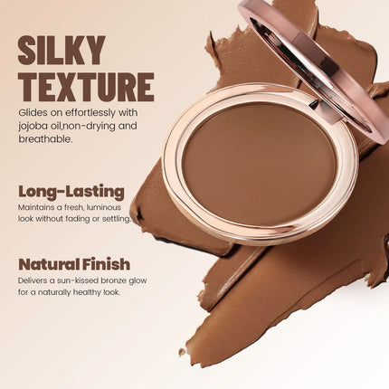 Waterproof Contour Cream，Moisturizing & Easy-to-Blend Contour Cream， Defined Facial Features With Buildable Coverage