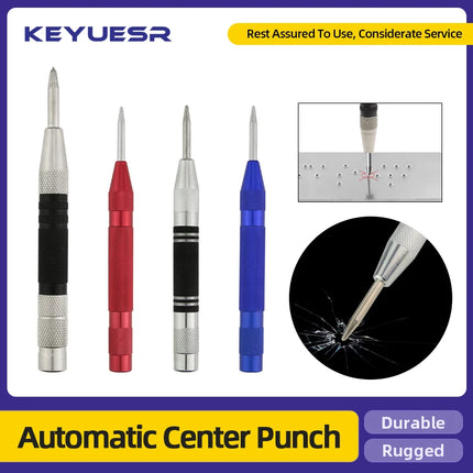 Center Punch Kerner Woodworking Metal Drill Adjustable Spring Loaded Marker Hand Tools Sets Carpenter Tool