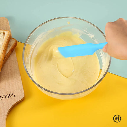 Food Grade Silicone Cream Scraper Household all-in-one Long Cake Spatula Heat-resistant Kitchen Baking Tool