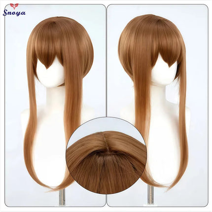 Snoya 60cm synthetic Multi colored long sideburns style short cosplay wig Heat resistant fiber Purple blue pink black gold