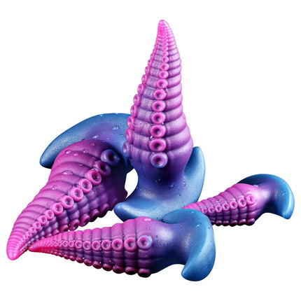 Octopus Tentacle Dildo Silicone Gradient Color for Adults Strong Stimulation Anal Vaginal Use Personal Pleasure Sex Toy