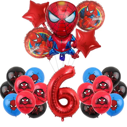Spiderman Birthday Decor Superhero Theme Spider Birthday Party Decorations Paper Napkins Background Balloons Kids Party Supplies