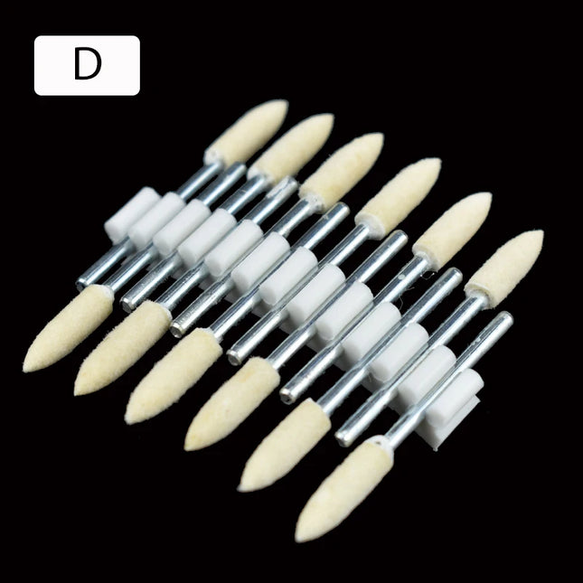24pcs/2set 2.35Mm Shank Set Wool Felt Polishing Bobs Mounted Point for Mould Mirror Polishing Dremel Rotary Tool
