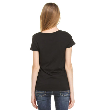 Butterfly and Lip Printed Plus Size T-Shirt for Women, Short Sleeved Round Neck Casual Top, Fashionable Street Original Style Tops