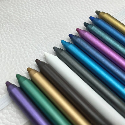 12 Color/Box Waterproof Eyeliner Makeup Eye Cosmetics Beauty Eyeliner Pencil Set Longlasting Eye Liner Pencil Colourful Pigments