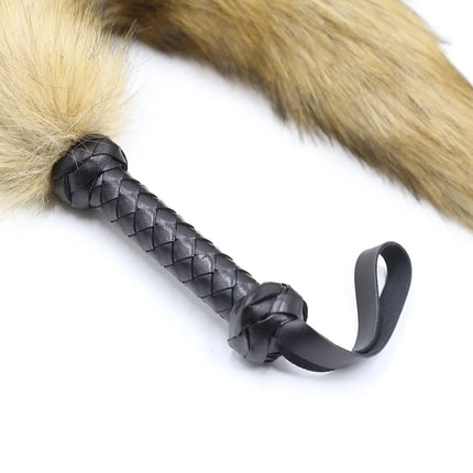 Sexy Fox Tail Whip Erotic Leather Whip Couple Flirting Spanking Fetish BDSM Bondage Slave Role Play Adult Games Sex Toys