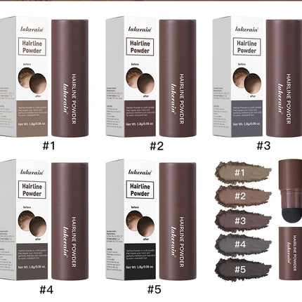 Waterproof Hairline & Root Concealer Pen – Instant Grey Coverage with Easy Blend Powder Stick for Normal Hair