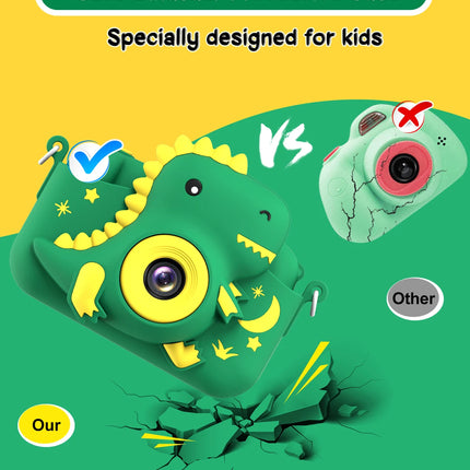 2.0" Kid‘s Digital Camera Rechargeable Cartoon Camera Toy 20MP 1080P HD Mini Selfie Camera Gift For Boys Girls