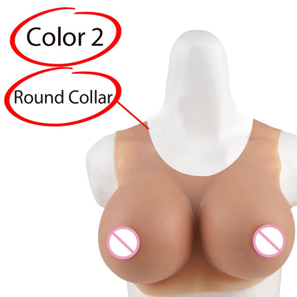KnowU-Lifelike Ultra-thin Fake Breast A/B/C/D/E/G/H Cup Huge Breast Shake Suitable For Role Playing Cross Dressing Dance