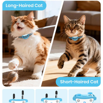 2026 NEW Cat Training Collar for Stop Meowing,3300FT Cat Shock Collar with Remote, Ultra-Small Anti-Meow Shock Collar for Cats