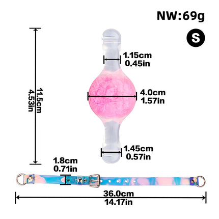 LEZEE Silicone Mouth Gag BDSM Ball Gag Breathable Open Oral Belt Mouth Balls Adult Game Bondage Gear Sex Toys For Women Men