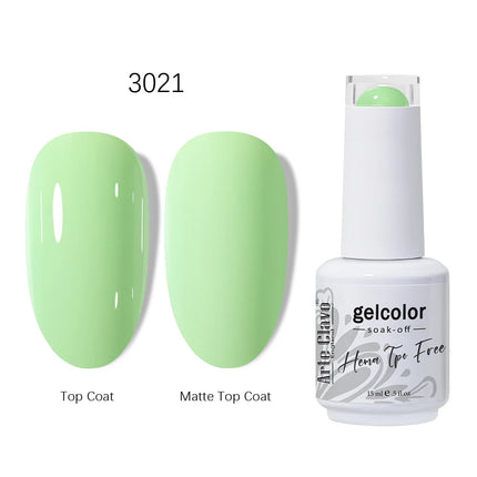 Arte Clavo HEMA TPO FREE Gel Nail Polish 15ML Long Lasting For Manicure Semi Permanent Nail Art UV LED Gel Varnish Nail Supplies