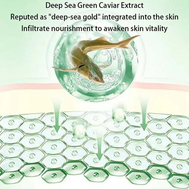 Sturgeon Caviar Anti Gravity Firming Anti Wrinkle Lifting Face Lotion Small Molecule Tonic Collagen Elastic Emulsions Skin Care