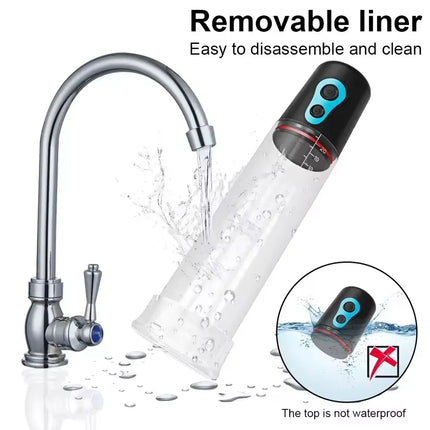 Automatic Electric Penis Pump Pocket Enlargement Extender Male Portable Vacuum Suction Glans Trainer Masturbator Sex Toy for Men