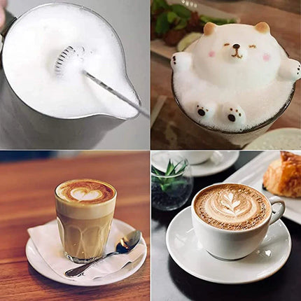 TINSOL Mini Portable Blender Electric Milk Frother Handheld Egg Beater USB Rechargeable Coffee Frother Kitchen Mixer