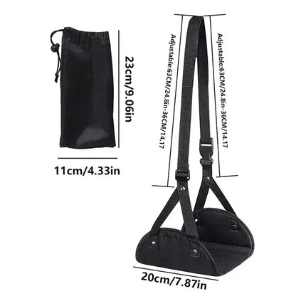 2025 New Airplane Footrest With Adjustable Strap, Portable Hammock Leg Rest, Perfect Travel Accessories