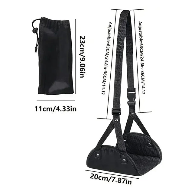 2025 New Airplane Footrest With Adjustable Strap, Portable Hammock Leg Rest, Perfect Travel Accessories
