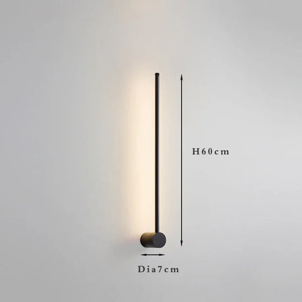 Nordic Art Design Minimalist Long Line Wall Lamps Modern Simple Living Room Home Decoration Luxury Hotel High-end Wall Light LED