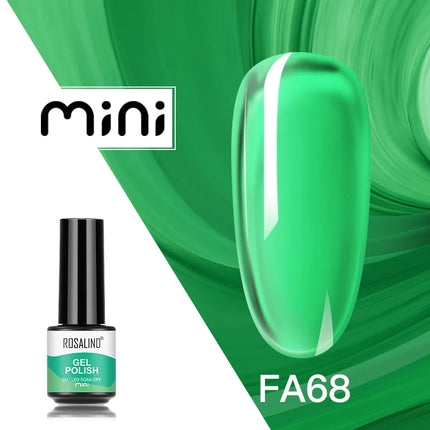 ROSALIND Shiny Gel Nail Polish Soak Off Gel Varnishes Nail Art Semi Permanent UV Glitter Nail Gel Polish Base Top Coat Enamel