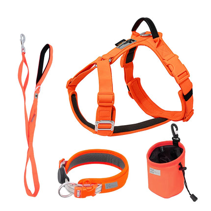 SMALL COMBINATION Large Dog Collar Harness and Leash Sets No-Pull Reflective Medium Dog Chest Vest Pet German Shepherd Training