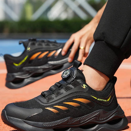 Rotary Button New Safety Shoes For Men Men's Work Shoes High Quality Steel Toe Sneakers Men's Shoes Work Safety Shoes