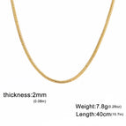 2mm Gold color / 45cm