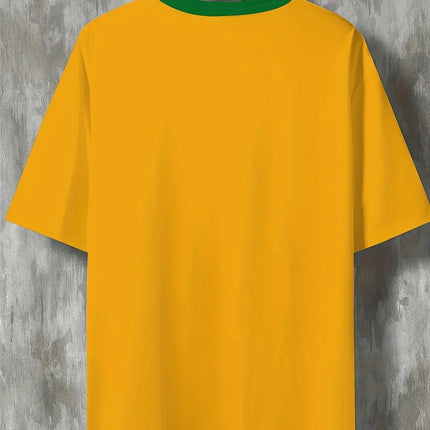 Summer Men's T-shirt with Brazilian print crewneck Casual and comfortable T-shirt as a gift Outdoor short-sleeved summer T-shirt
