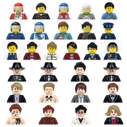 Building block toys, mini figures, character action figures, city people, building block accessory sets, children's gifts