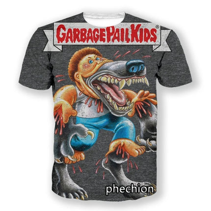 Cartoon Garbage Pail Kids Graphic T-shirts 3D Print Kid Anime Tees Fashion Men Women Short Sleeve O-Neck Tshirt Harajuku Y2k Top