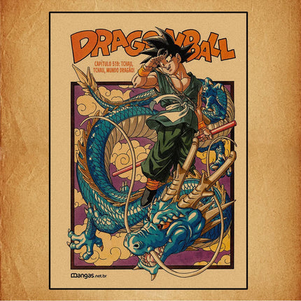 Japanese Surrounding Anime Retro Dragon Ball Poster Goku Gohan Vegeta Piccolo Friza Canvas Painting Print Wall Art Children Gift