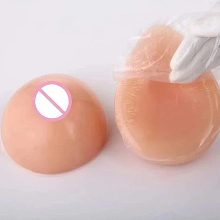 1 Pair=2pcs Realistic Self-Adhesive Silicone Fake Breasts Form for Crossdresser Prosthesis Transgender Cosplay Fake Boobs