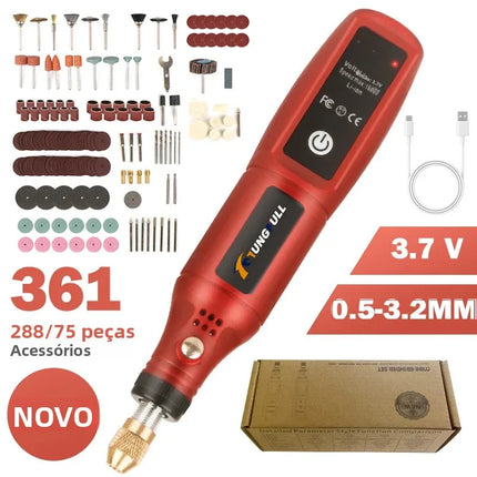USB Rechargeable Cordless Engraving Pen Wireless Electric Drill Rotary Tool for Jewelry Glass - Portable Handheld Engraver