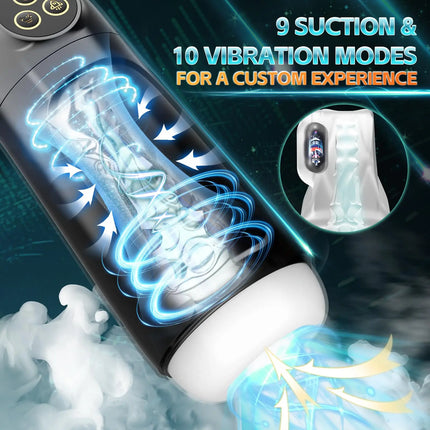 Automatic Male Sucking Masturbator Cup with TPE Channel Rubber Vagina Blowjob Textured Penis Pump Adult Sex Toys for Men 18