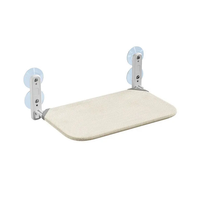 Foldable Cat Hammock Plush Mesh Window Wall Jumping Platform with Double Suction Cups for Cats