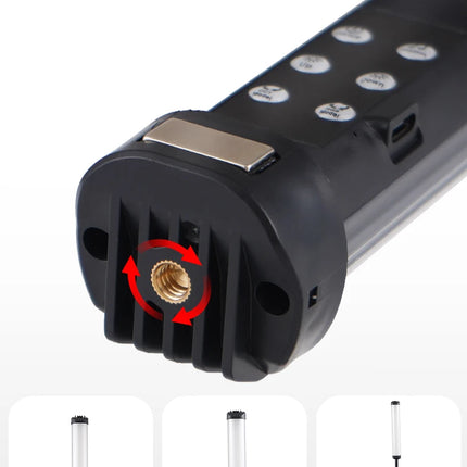 MIAOTU Handheld RGB Colorful Stick Light 30CM Handheld LED Light Wand CRI 95+ 2500K-9000K Photography Studio Lamp