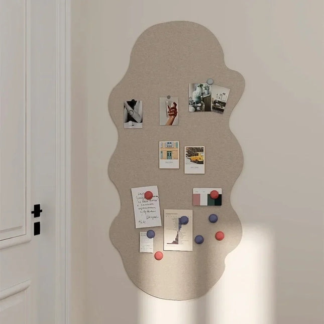 Cloud Photo Felt Message Board Wall Stickers Thickened Message Board Photo Culture Wall DIY Foldable Home Art Wall Decor